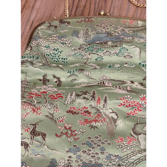 M. Yamamoto & Co. Kyoto Japan Brocade Bag with Chain Handle - Picture 7 of 7